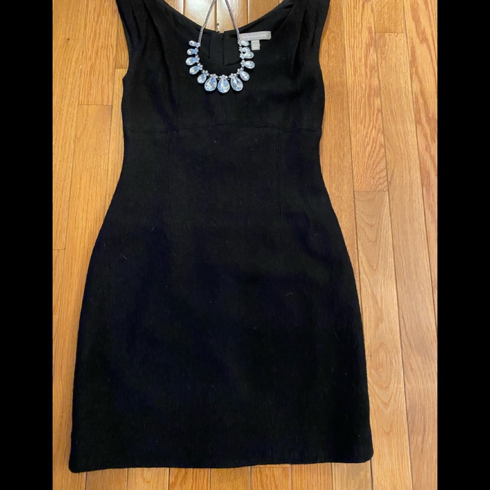 BANANA REPUBLIC 00PETITE WOOL/RAYON SLEEVELESS DRESS